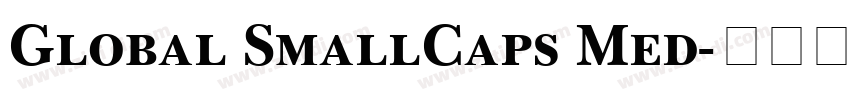 Global SmallCaps Med字体转换